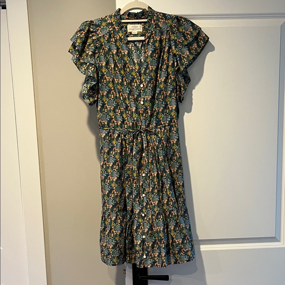 Trovata Floral Ruffle Mini Dress